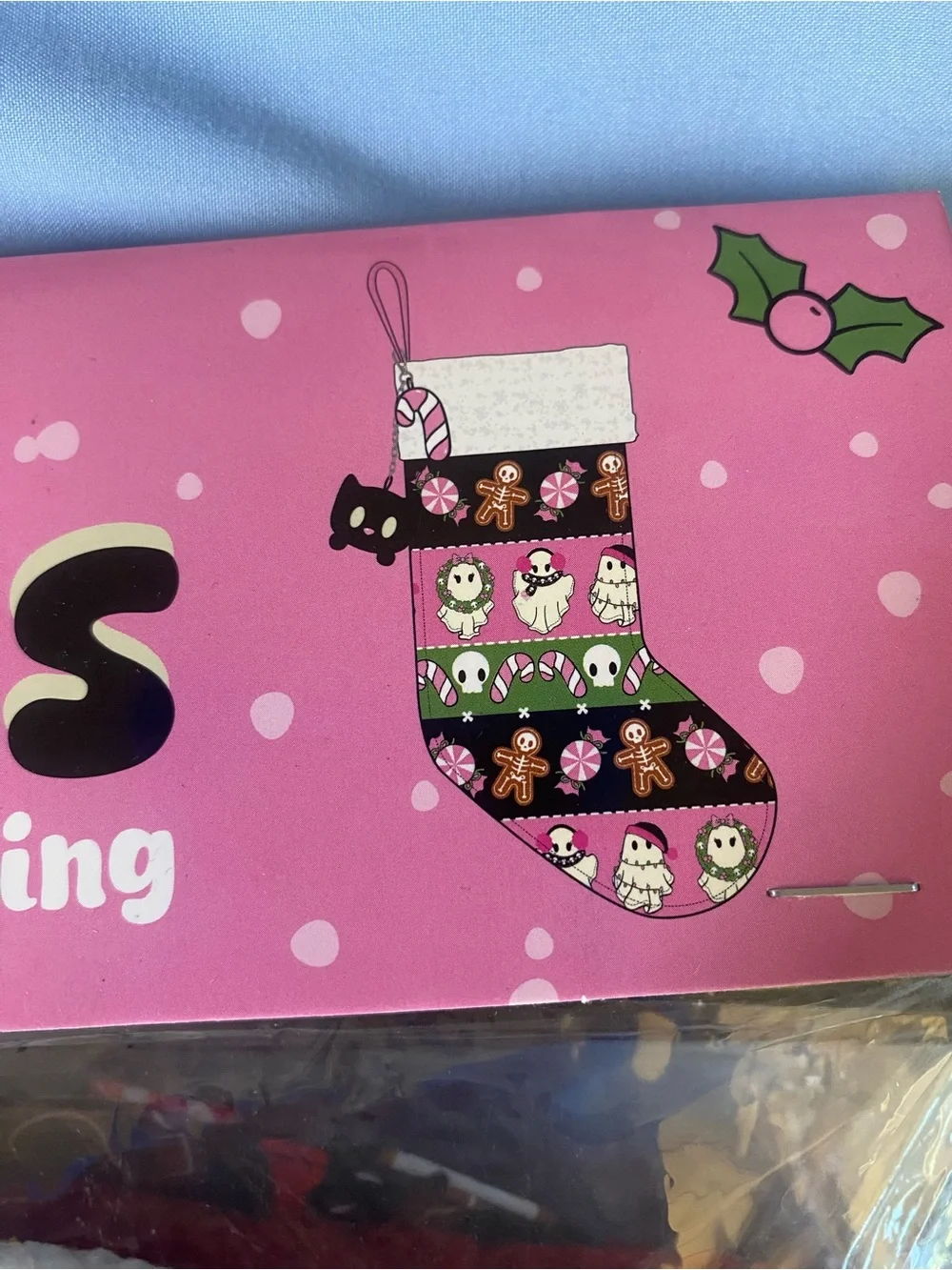 Goth Holiday stocking.